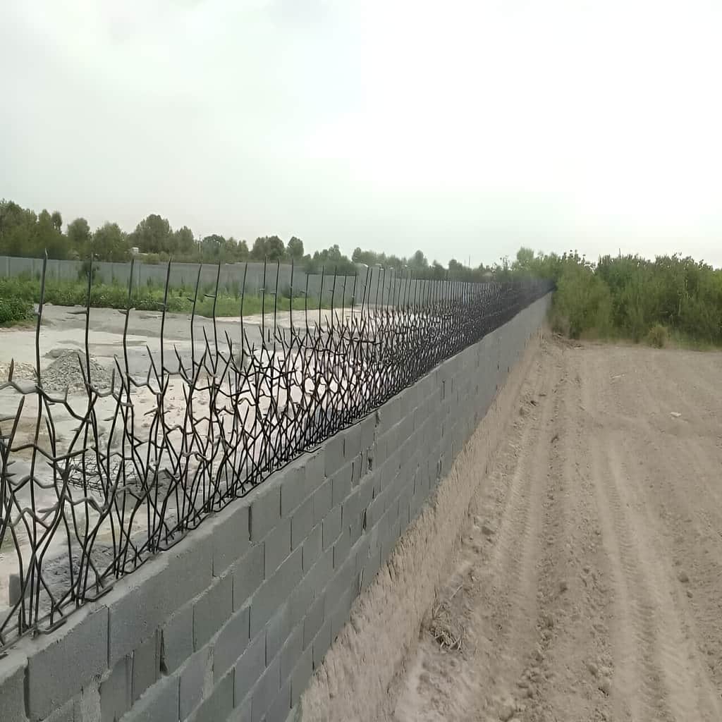 نمونه اجرای حفاظ دیوار متراکم در یزد