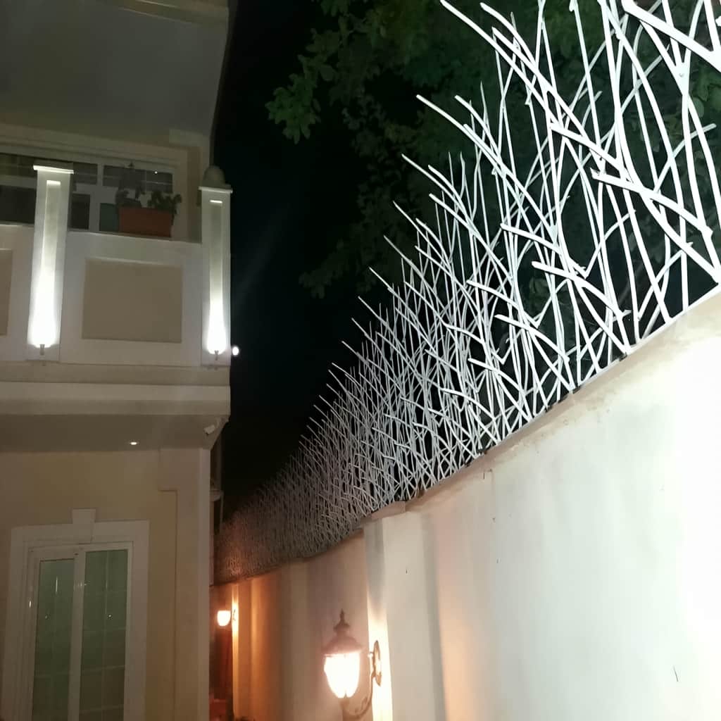 نرده نیزار فلزی با پوشش یکدست