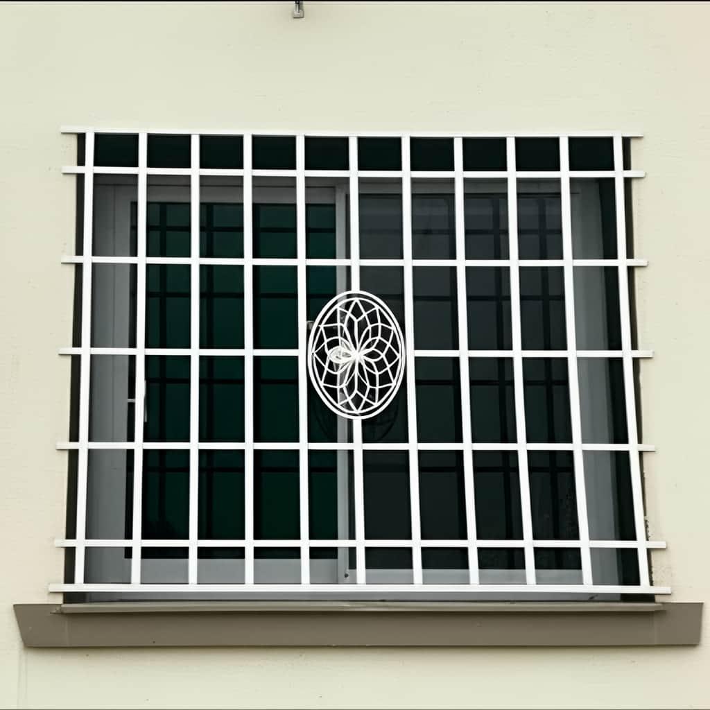 حفاظ پنجره ضد سرقت سفید در یزد