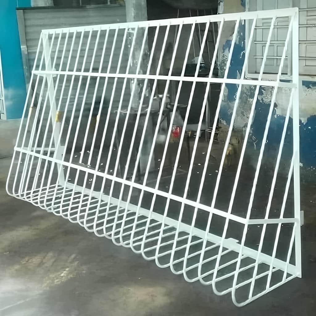 گارد پنجره فلزی نمای سنگی
