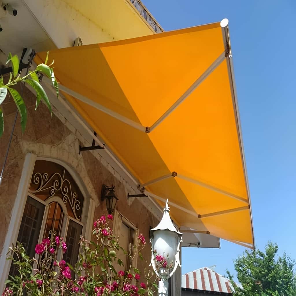 سایه بان برقی ورودی فروشگاه یزد