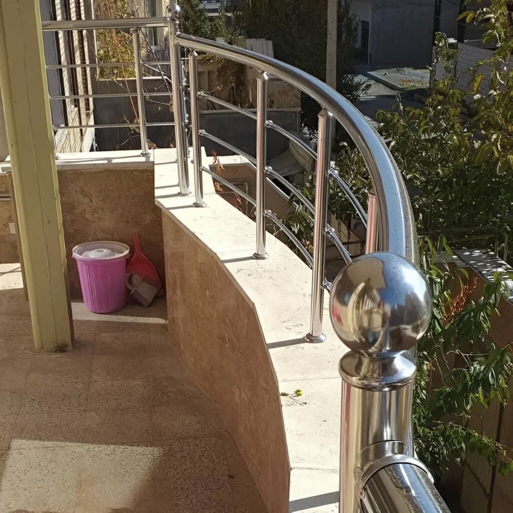 نرده راه پله ساده در یزد