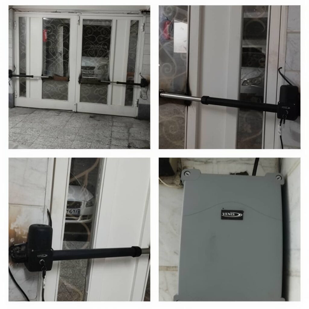 بازوی برقی پارکینگ در نمای ساختمان یزد