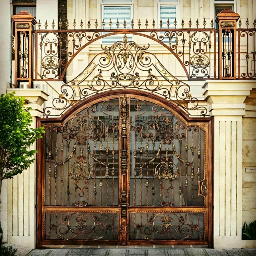 درب مجتمع فلزی نصب شده در یزد