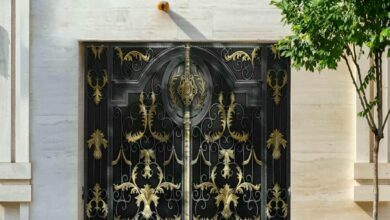 درب ویلا سفارشی با طرح کلاسیک در یزد