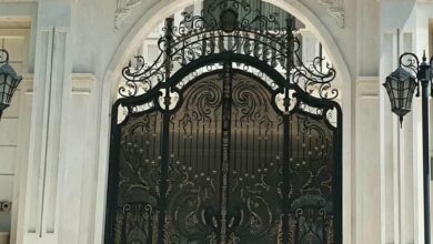 درب پارکینگ مدرن پروژه نوساز در یزد