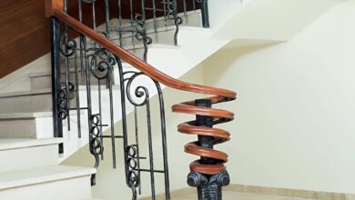 نرده فرفورژه بالکن کلاسیک در یزد