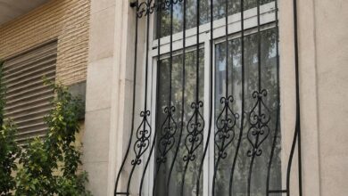 حفاظ پنجره مدرن مشکی در یزد